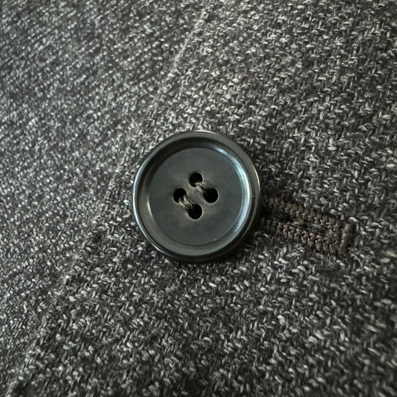 Kent & Curwen Dark Grey Heather Angora Cashmere Wool Jacket - 50 - Super Soft - Picture 5 of 14